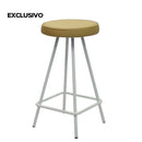 Banco Friends Branco/Mostarda - Overseas