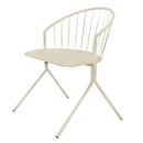 Cadeira Aramis Decorativa Bege - Overseas