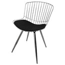 Cadeira Berta Decorativa Cromada - Overseas