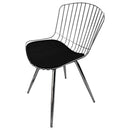 Cadeira Berta Decorativa Cromada - Overseas