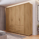 Guarda Roupa Casal Maximus 6 Portas 6 Gavetas Marrom Caemmun