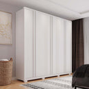 Guarda Roupa Casal Mozart 6 Portas 4 Gavetas Branco Caemmun