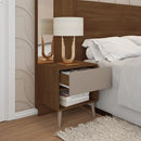 Cabeceira Para Cama Casal Extensível Reflex Marrom Caemmun