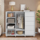 Cômoda Sapateira 2 Portas 5 Gavetas Branco Pegasus Caemmun