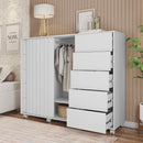 Cômoda Sapateira 2 Portas 5 Gavetas Branco Pegasus Caemmun