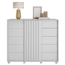 Cômoda Sapateira 2 Portas 5 Gavetas Branco Pegasus Caemmun