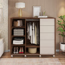 Cômoda Sapateira 2 Portas 5 Gavetas Pegasus Marrom Caemmun