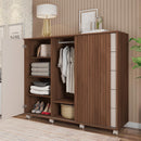 Cômoda Sapateira 2 Portas 5 Gavetas Pegasus Marrom Caemmun