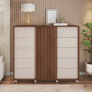 Cômoda Sapateira 2 Portas 5 Gavetas Pegasus Marrom Caemmun