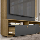 Estante Home Para TV até 70 Polegadas Cinza Lar Caemmun