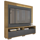 Estante Home Para TV até 70 Polegadas Cinza Lar Caemmun