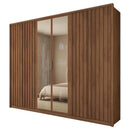 Guarda Roupa Casal 6 Portas 2 Espelhos Centurium Marrom
