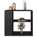 Aparador Buffet Decorativo 1 Prateleira Opala Preto Caemmun