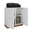 Armário Alto e Baixo Para Escritório Cubic Branco Caemmun