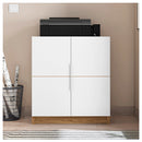 Armário Alto e Baixo Para Escritório Cubic Branco Caemmun