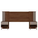 Cabeceira Para Cama Casal Extensível Marrom Proximus Caemmun