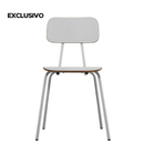 Cadeira School Decorativa Branca Overseas