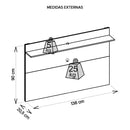 Painel Para TV até 55 Polegadas Arizona Marrom Bege Caemmun