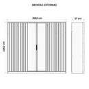 Guarda Roupa Casal 6 Portas 2 Espelhos Centurium Marrom