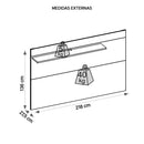 Painel Para TV Até 75 Polegadas 1 Prateleira Malha Caemmun