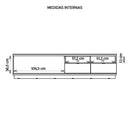 Bancada Rack Para TV até 75 Polegadas 2 Portas Renda Caemmun