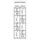 Estante Livreiro Multiuso 12 Nichos Marrom Side Caemmun