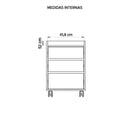 Kit Conjunto Escritório 3 Peças Studio Marrom Caemmun