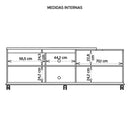 Bancada Para Tv Até 55 Harmony Havana/OffWhite - Caemmun