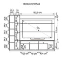 Painel Home Theater Para TV 75 Polegadas Splendido Caemmun