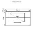 Painel Para TV até 55 Polegadas Arizona Marrom Bege Caemmun