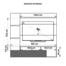 Painel Bancada Para TV até 65 Polegadas Marrom Inbox Caemmun