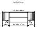 Cabeceira Para Cama Casal Extensível Marrom Lucius Caemmun