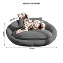 Cama Caminha Pet Para Cachorro Gato Cinza Zafira Caemmun