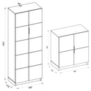 Armário Alto e Baixo Para Escritório Cubic Branco Caemmun