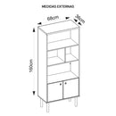 Estante Pé Cilíndrico Natural Multi Ceramic Allure