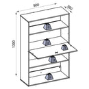 Estante Multiuso Livreiro 1 Porta Branco Mood Caemmun