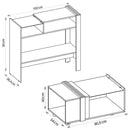 Conjunto Aparador Mênfis Com Mesa De Centro Núbia Caemmun