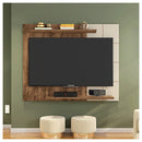 Painel Para Tv Até 58 Polegadas Cross Jatobá/Offwhite - Caemmun