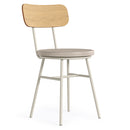 Cadeira Retro Decorativa Com Encosto Caramelo Bege Overseas