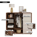 Cômoda Sapateira 2 Portas 5 Gavetas Pegasus Marrom Caemmun