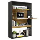 Estante Multiuso Livreiro 1 Porta Preto Mood Caemmun