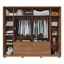 Guarda Roupa Casal Maximus 6 Portas 6 Gavetas Marrom Caemmun