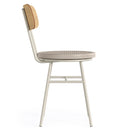 Cadeira Retro Decorativa Com Encosto Caramelo Bege Overseas