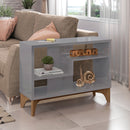 Estante Para Livro Decorativa Cinza Loft - Líder Design