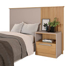 Cabeceira Para Cama De Solteiro Oberon Marrom Caemmun