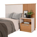 Cabeceira Para Cama De Solteiro Marrom Oberon Caemmun