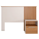 Cabeceira Para Cama De Solteiro Marrom Oberon Caemmun