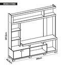 Estante Home Formosa Para TV até 65 Polegadas Marrom Caemmun