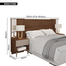 Cabeceira Para Cama Casal Extensível Reflex Marrom Caemmun