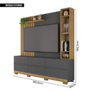 Estante Home Para TV até 70 Polegadas Space Cinza Caemmun